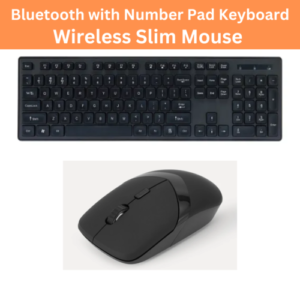 Slim Wireless Keyboard and Mouse Combo Set Cordless USB For PC Laptop Tablet